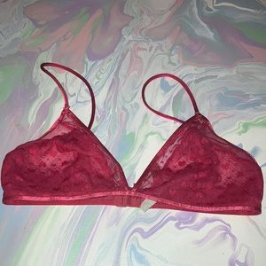 Pink heart bralette